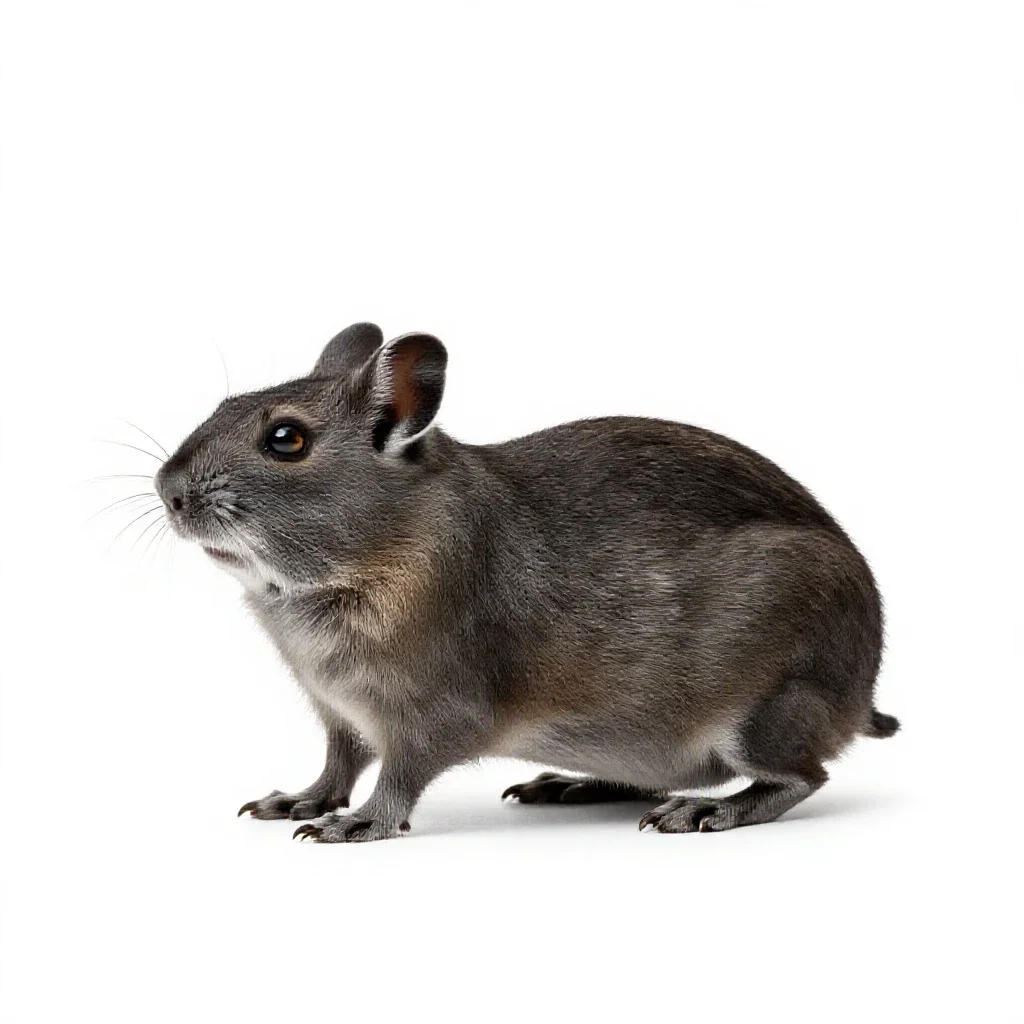 Typical jerboa isolated on a white background
