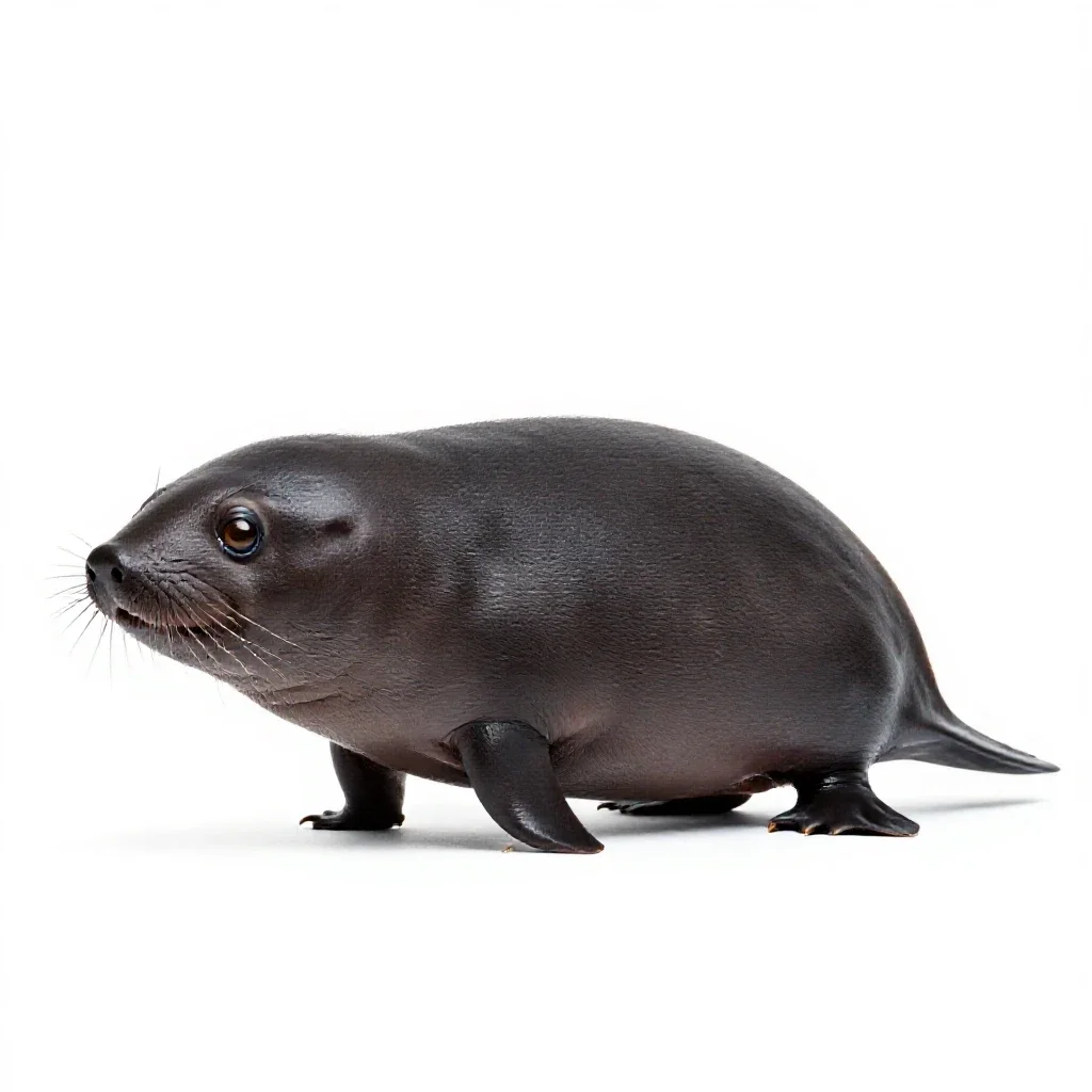 Vaquita isolated on a white background