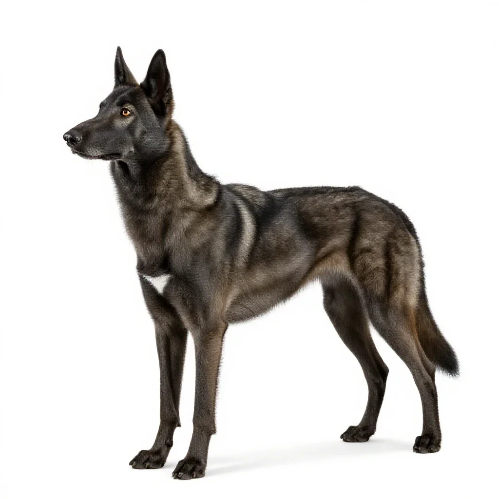 Wolfhound isolated on a white background