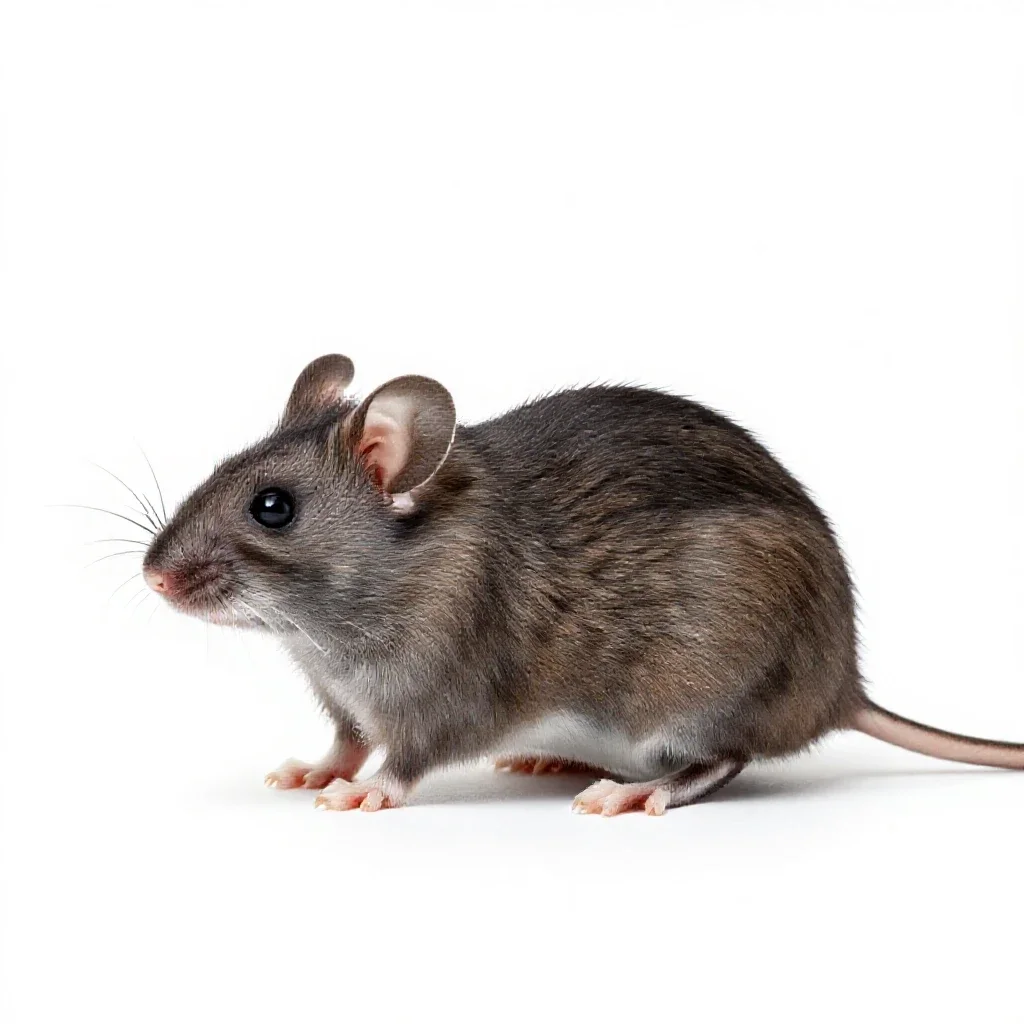 Wood mouse isolated on a white background