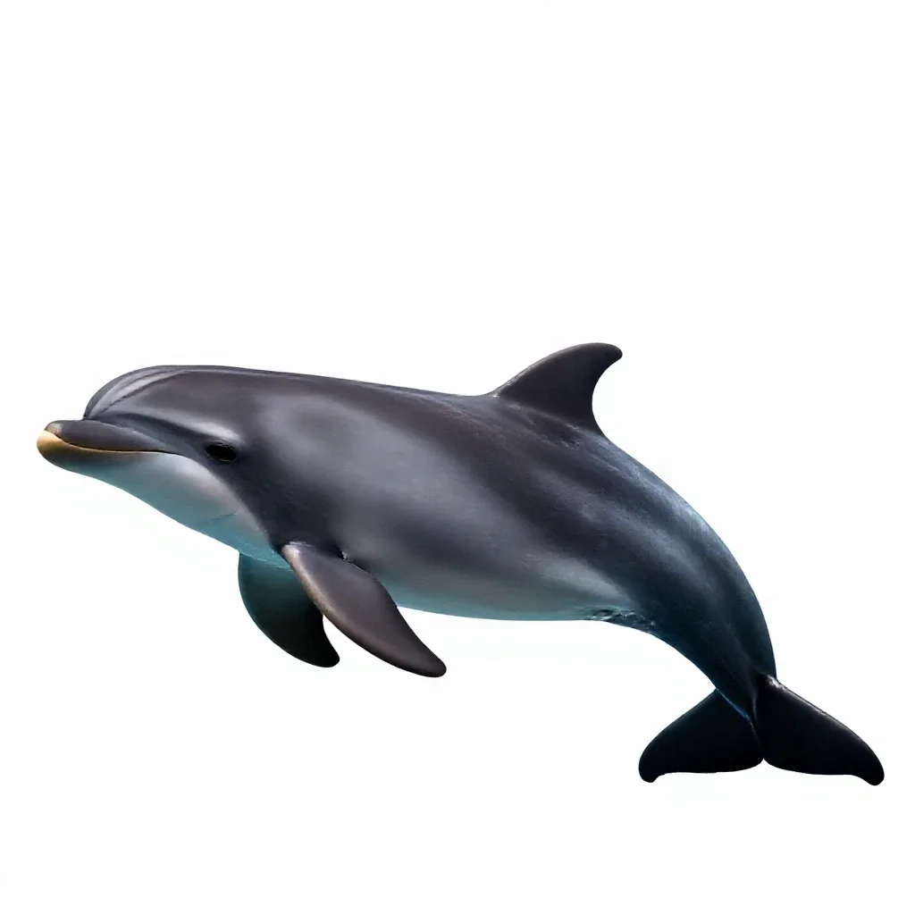 Aquatic mammal isolated on a white background