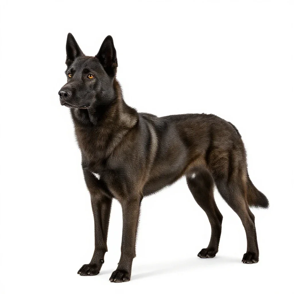 Attack dog isolated on a white background
