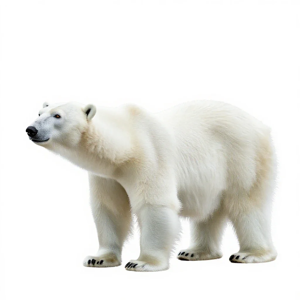 Ice bear isolated on a white background