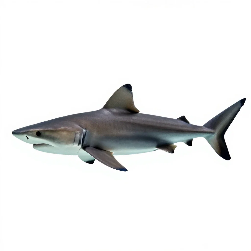 Blacktip shark isolated on a white background