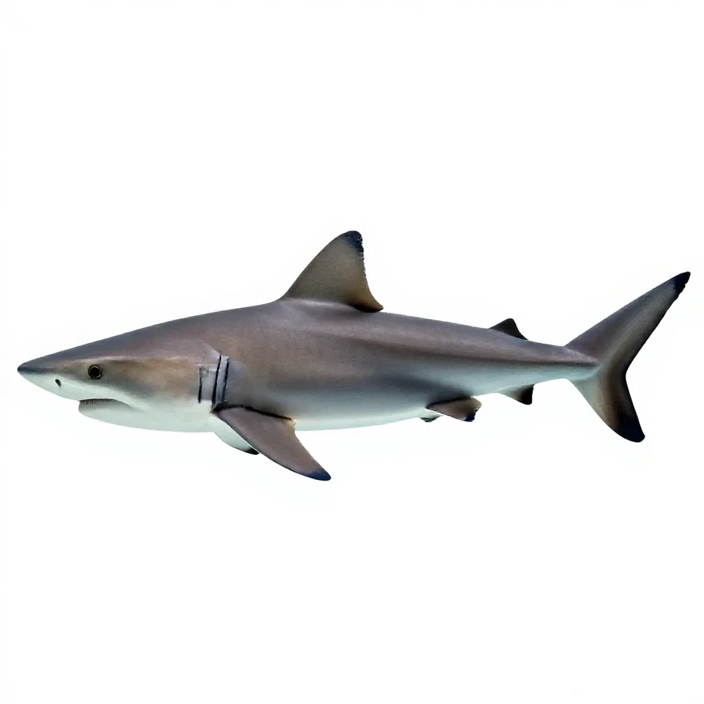 Bonito shark isolated on a white background