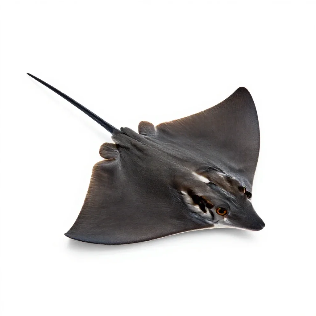 Butterfly ray isolated on a white background