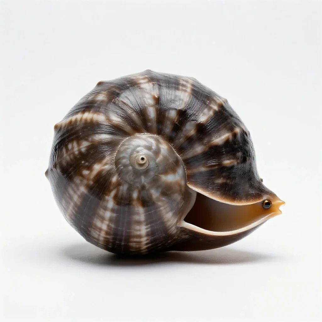 Chambered nautilus isolated on a white background