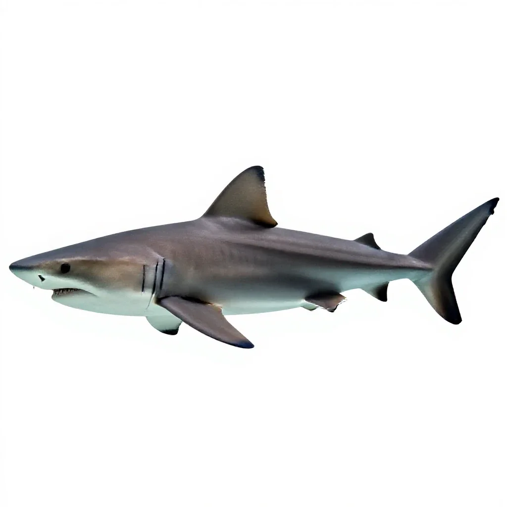 Cow shark isolated on a white background