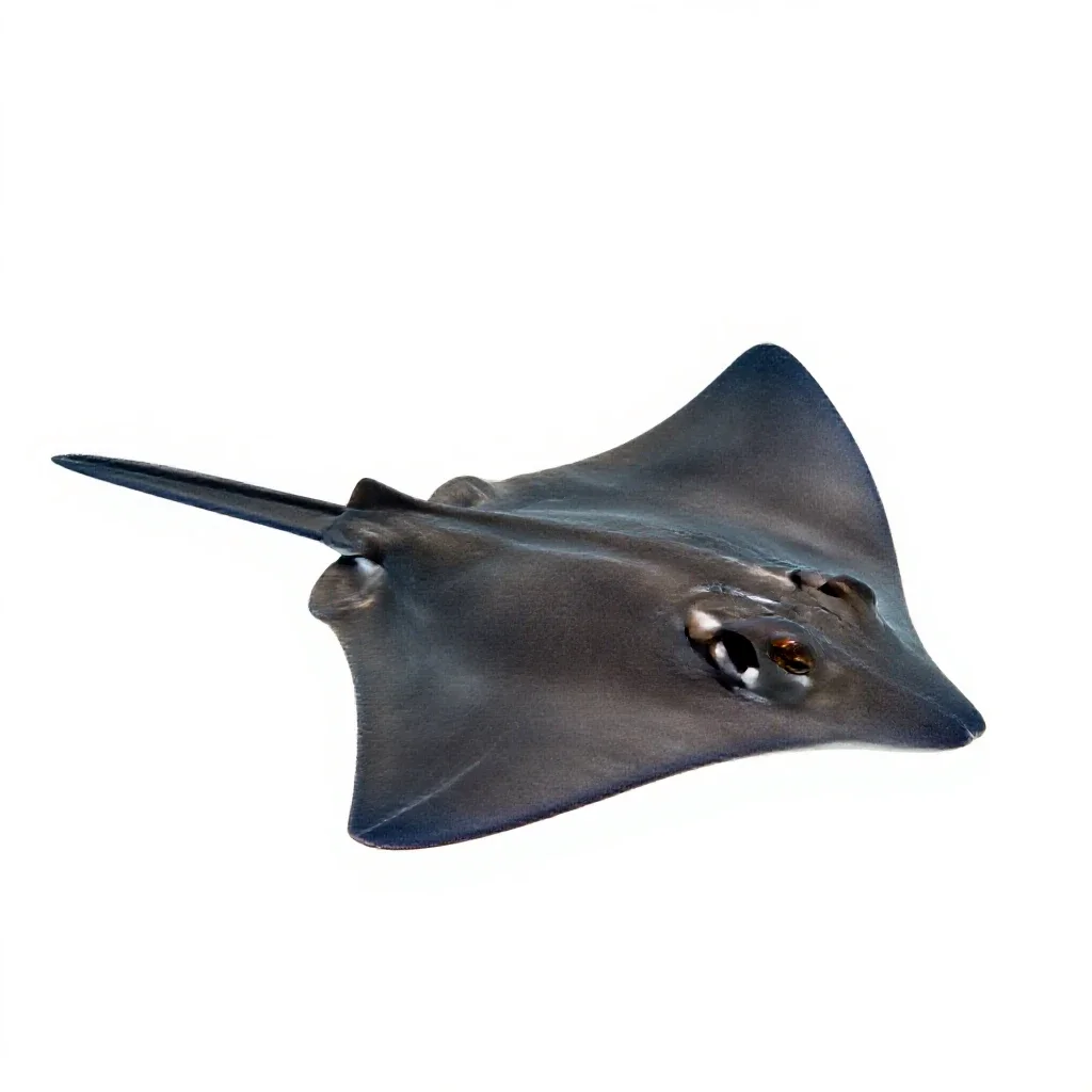 Cownose ray isolated on a white background