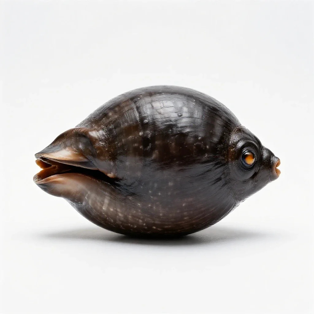 Cowrie isolated on a white background