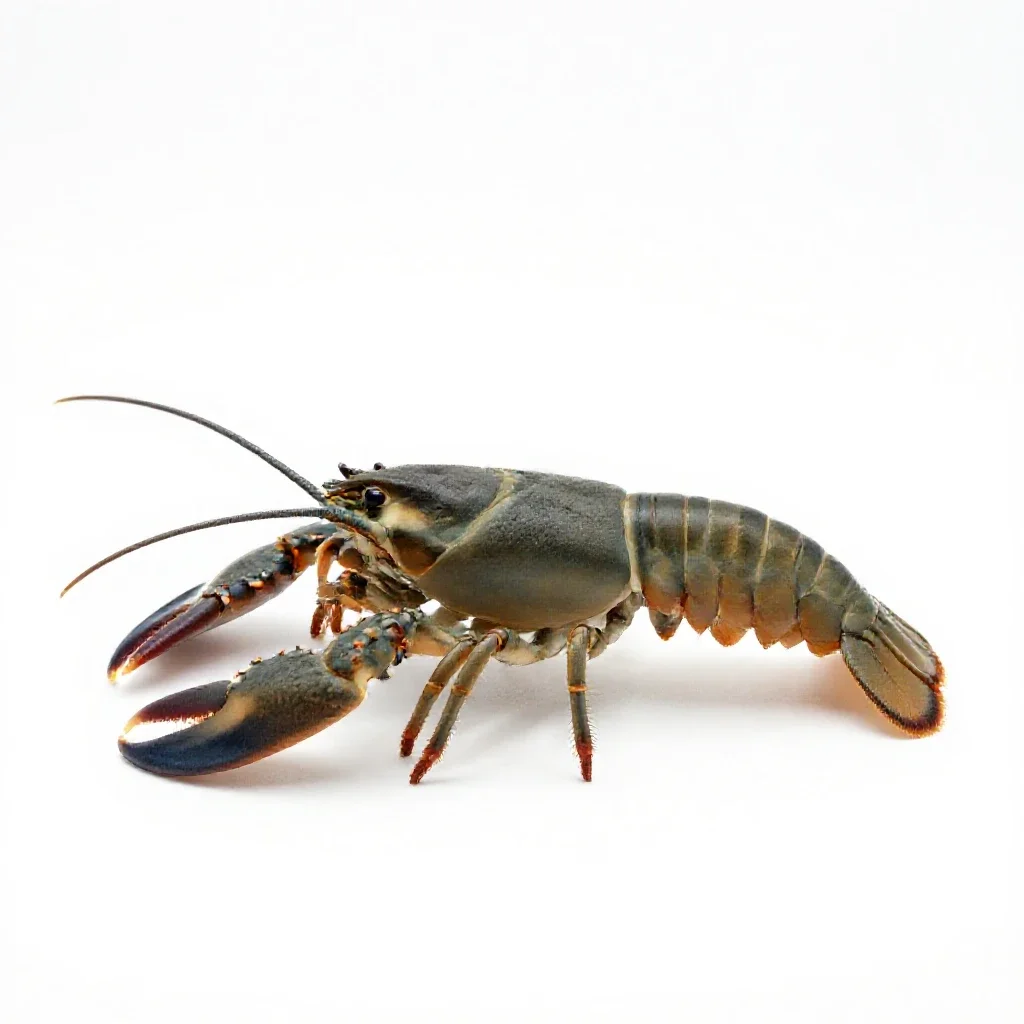 Crustacean isolated on a white background