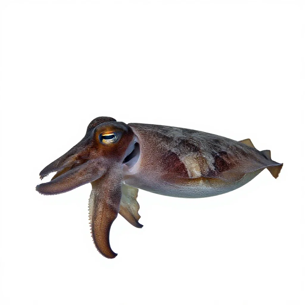 Cuttlefish isolated on a white background