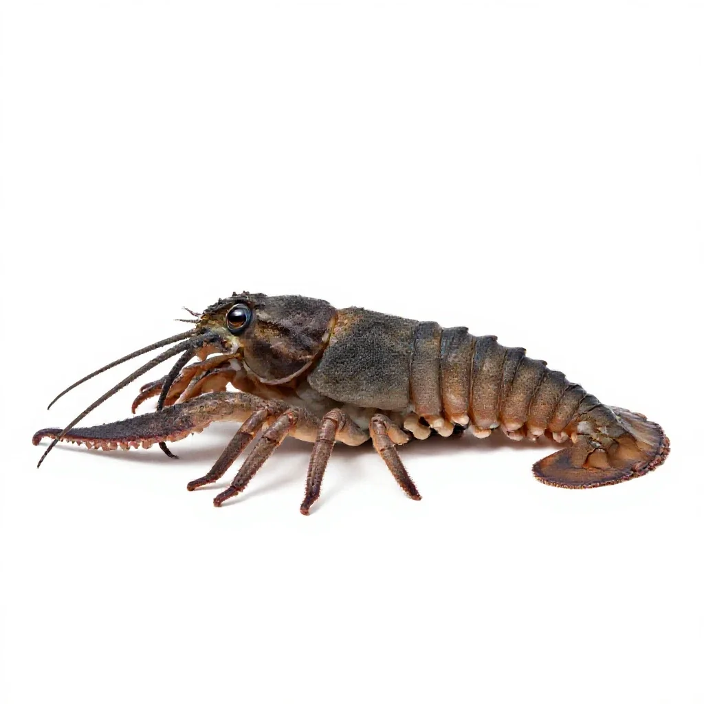 Decapod isolated on a white background