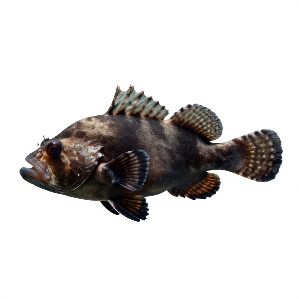 Deepwater squirrelfish isolated on a white background