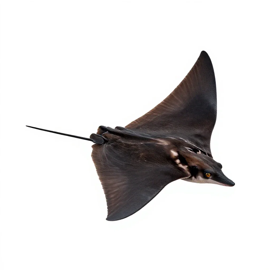 Devil ray isolated on a white background