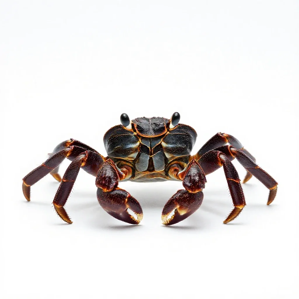 Fiddler crab isolated on a white background