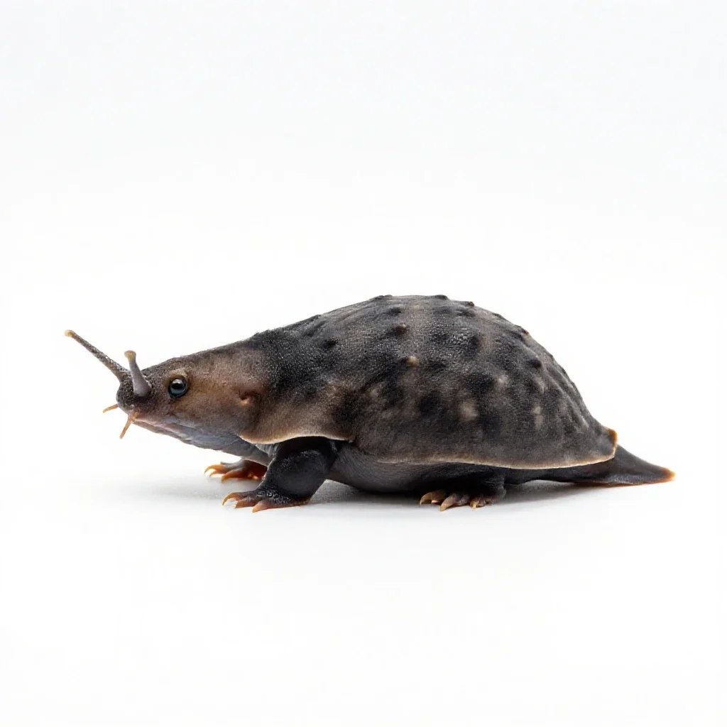 Gastropod isolated on a white background