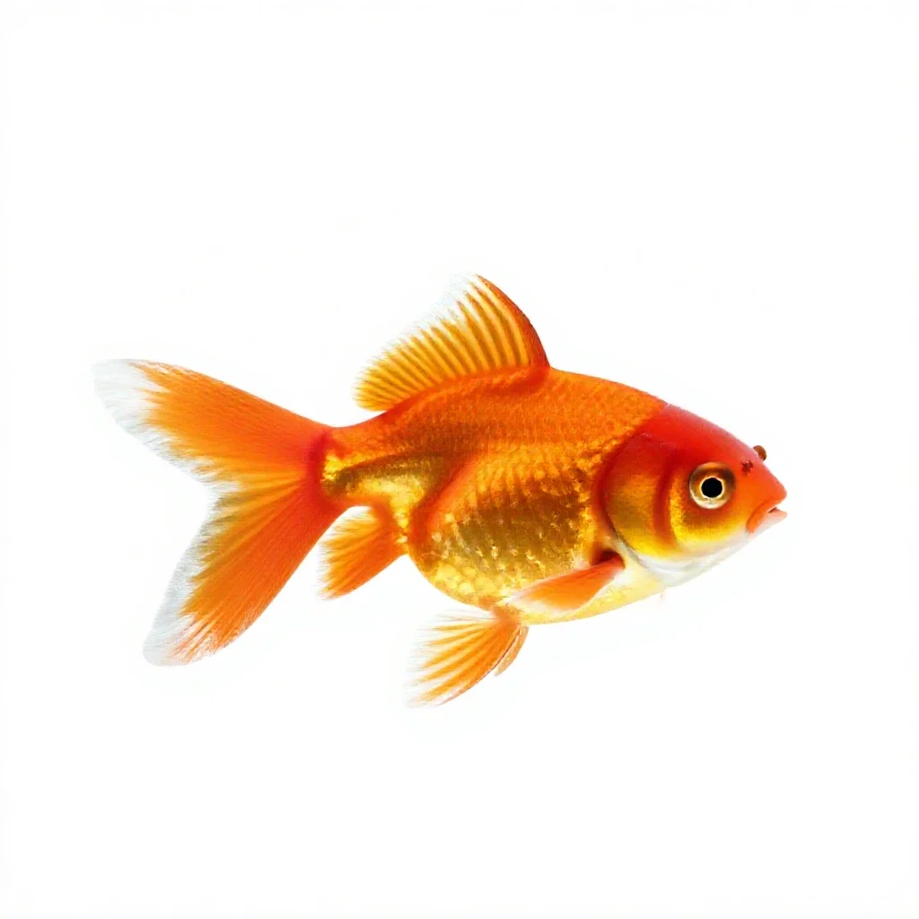 Goldfish isolated on a white background