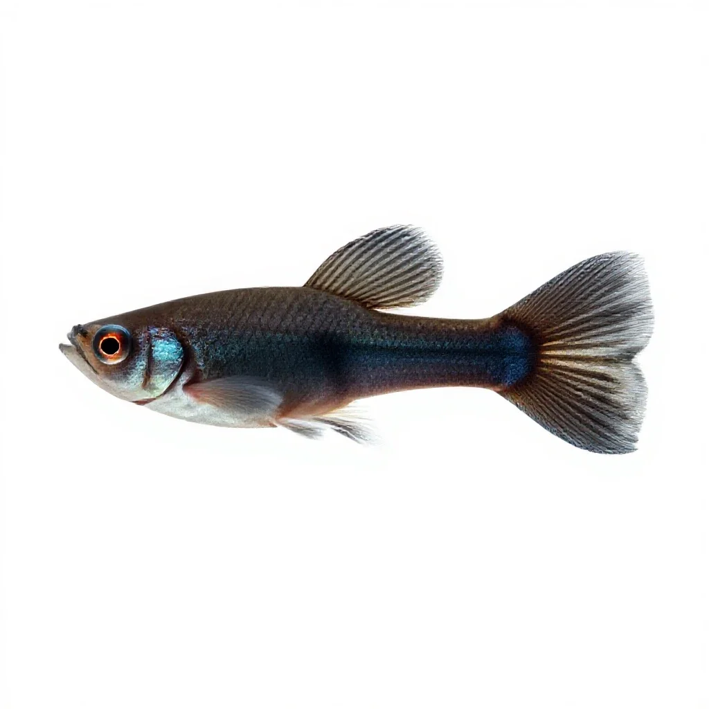 Guppy isolated on a white background