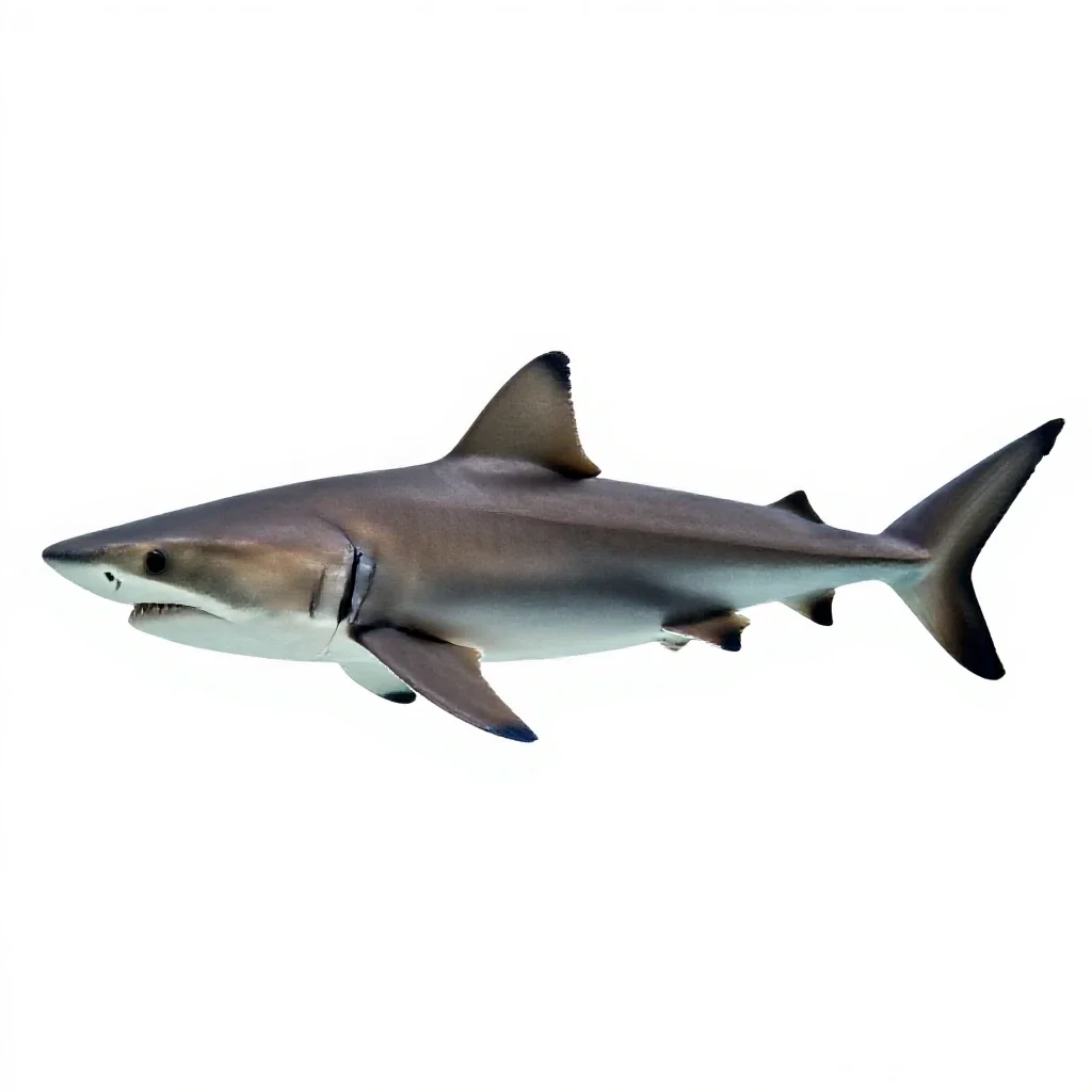 Mackerel shark isolated on a white background