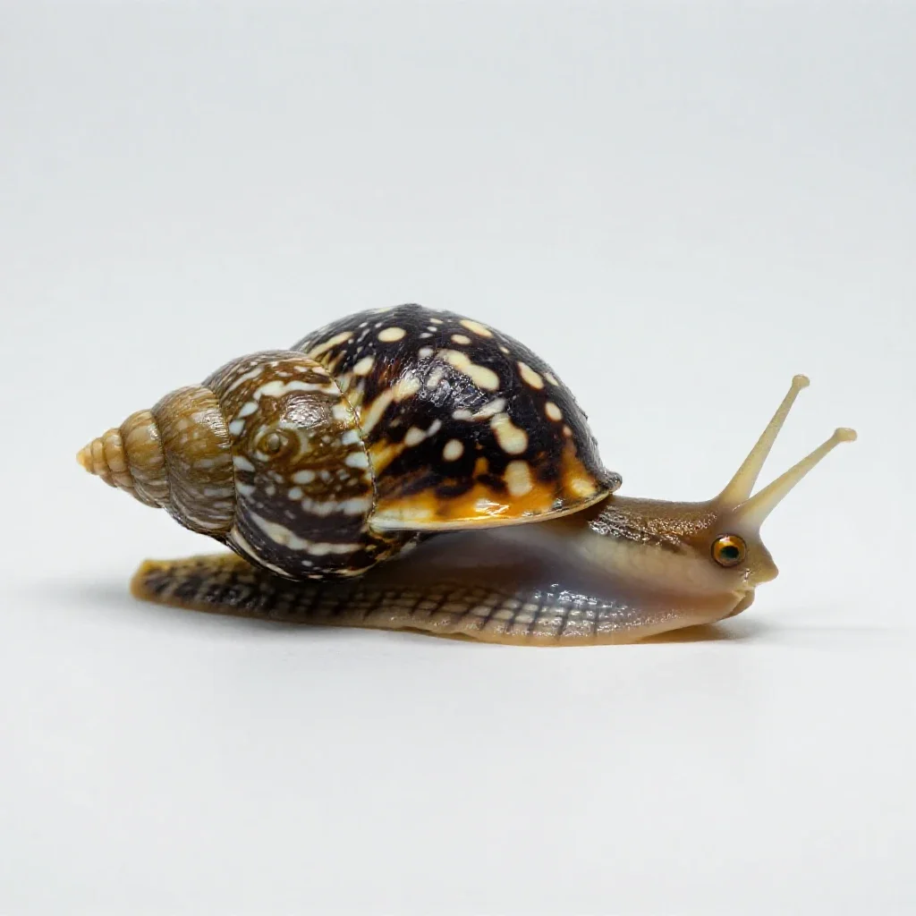 Neritina isolated on a white background