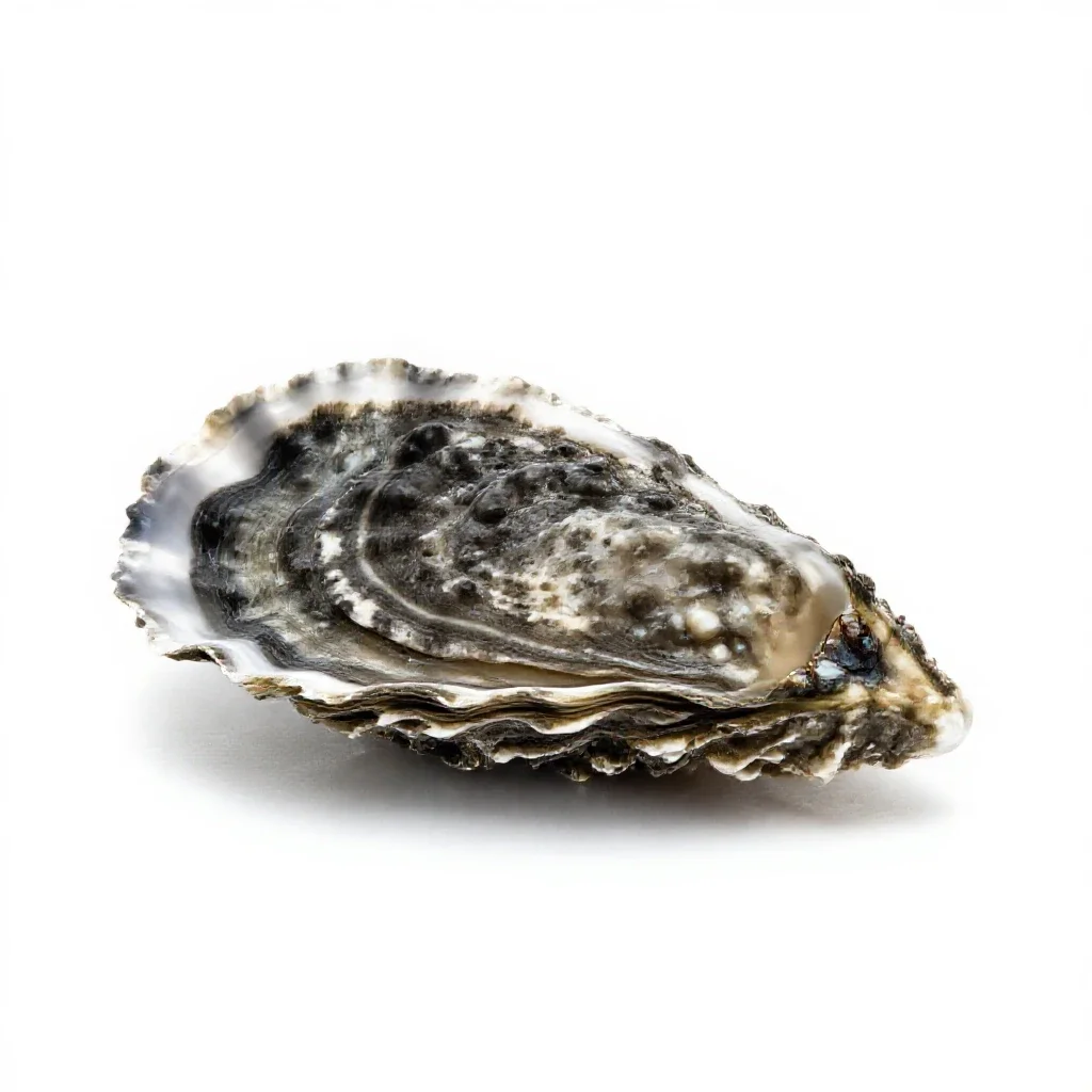 Pearl oyster isolated on a white background