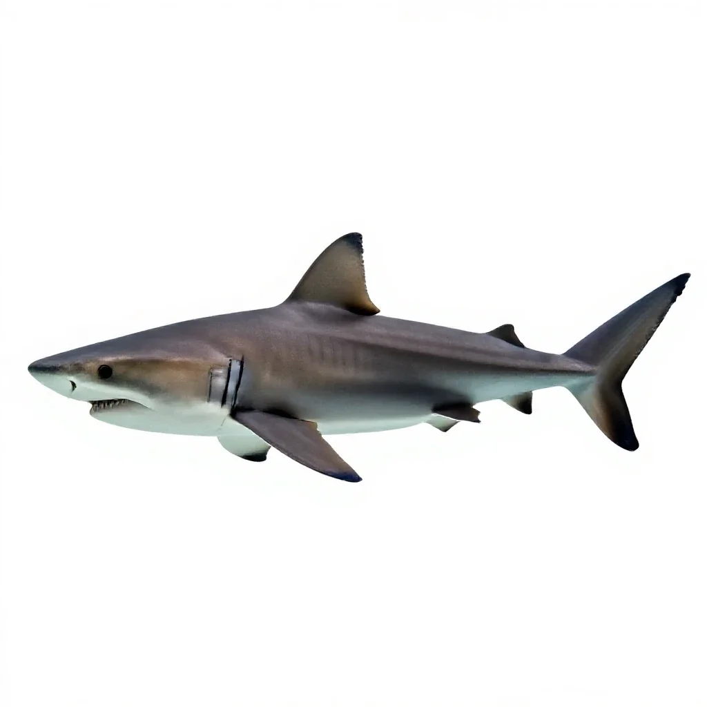 Requiem shark isolated on a white background