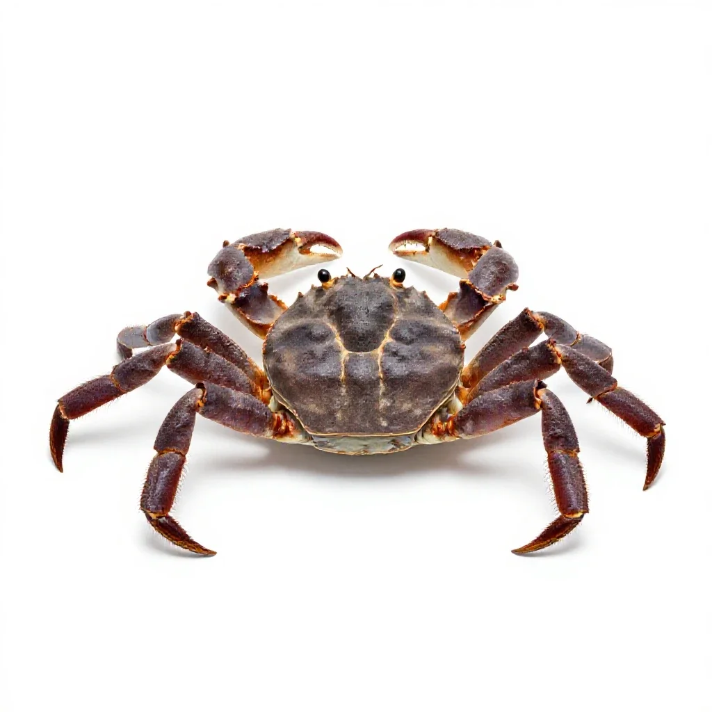 Rock crab isolated on a white background
