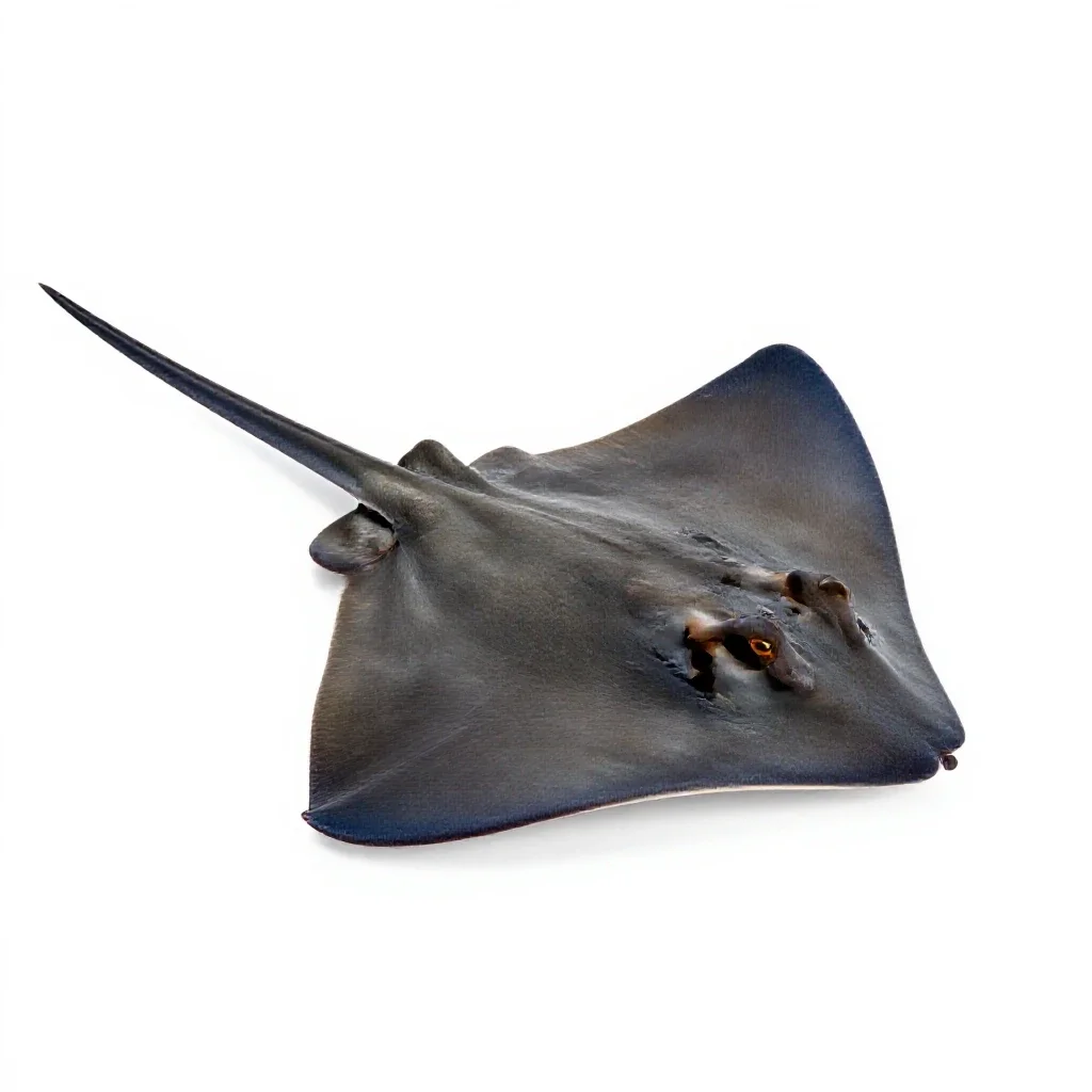 Roughtail stingray isolated on a white background