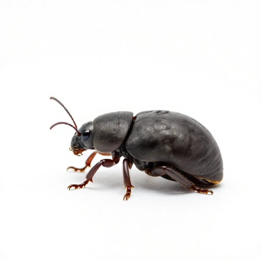 Shipworm isolated on a white background