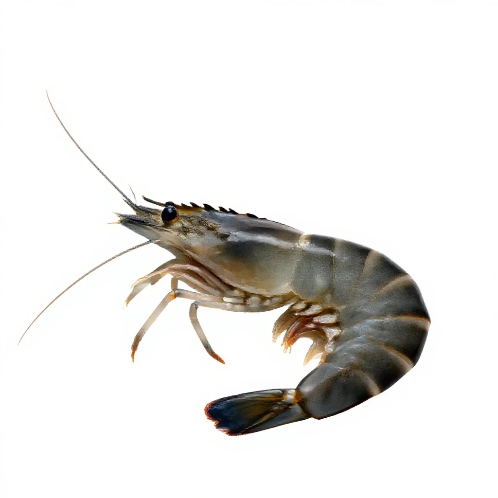 Shrimp isolated on a white background