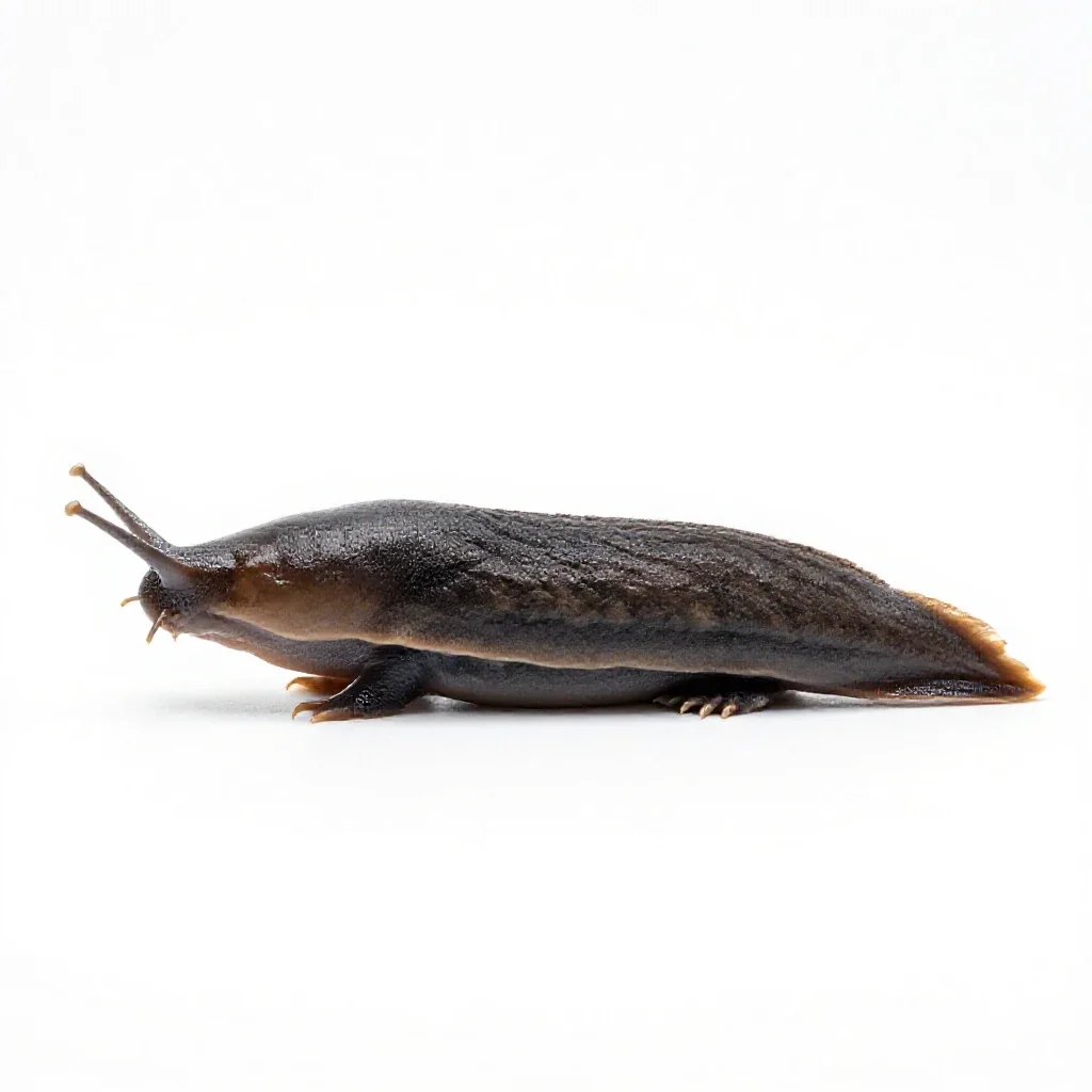 Slug isolated on a white background