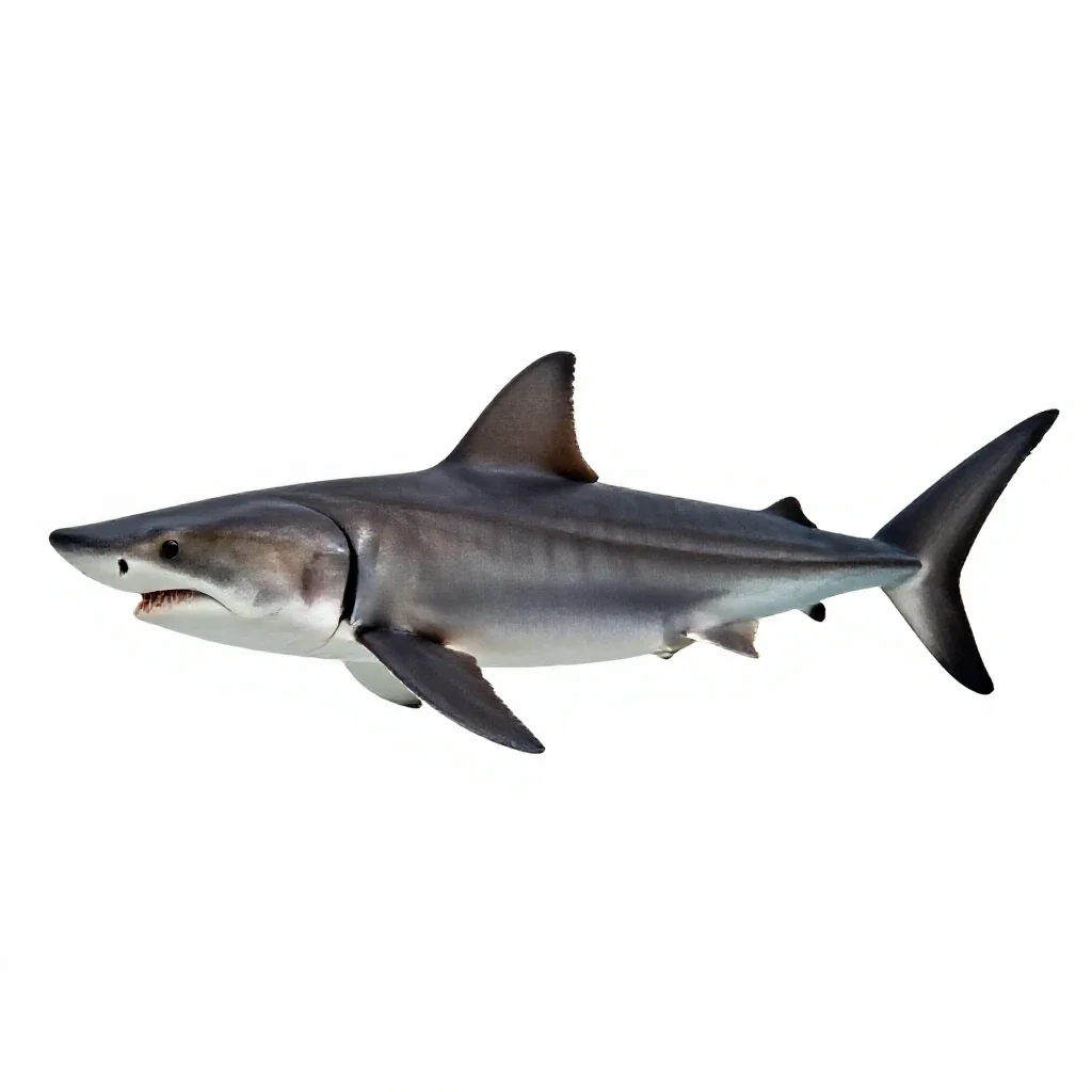 Smalleye hammerhead isolated on a white background