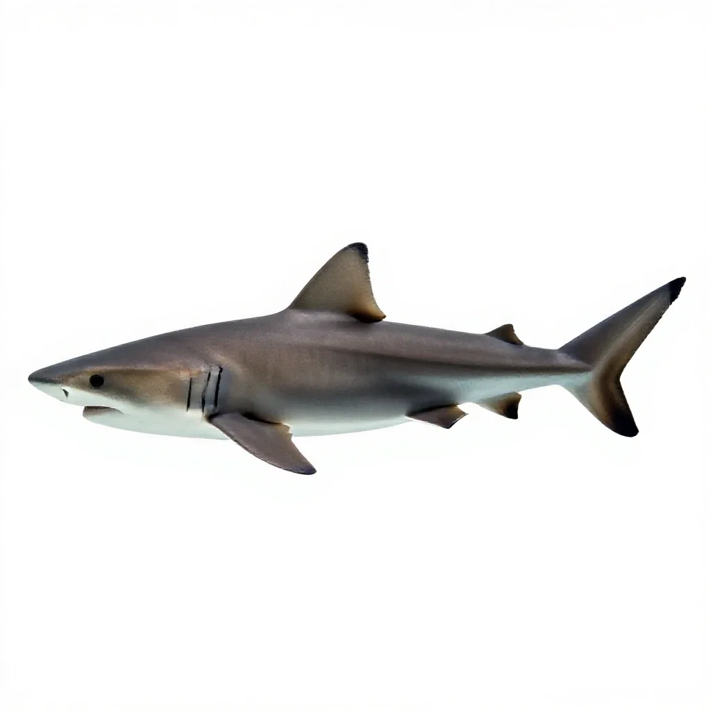 Smooth dogfish isolated on a white background