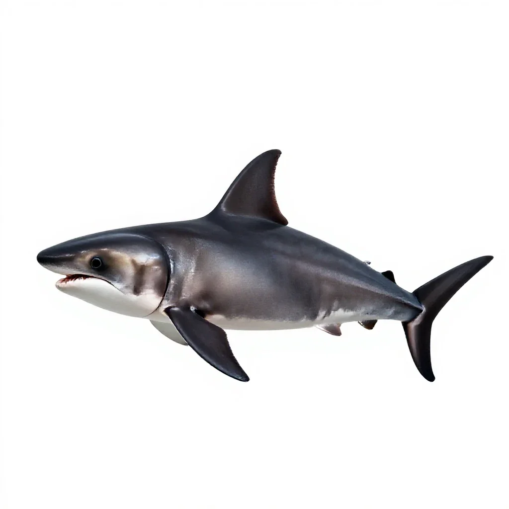 Smooth hammerhead isolated on a white background
