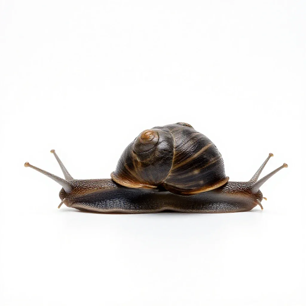Snail isolated on a white background