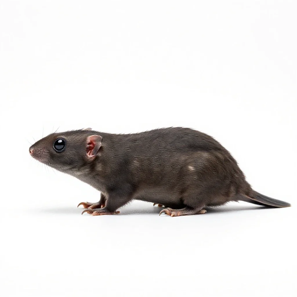 Solenogaster isolated on a white background