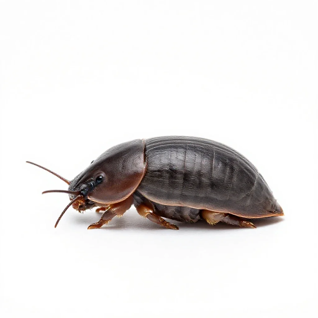 Sow bug isolated on a white background