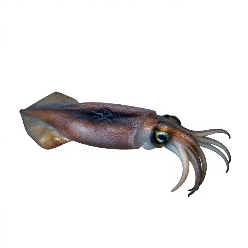 Squid isolated on a white background