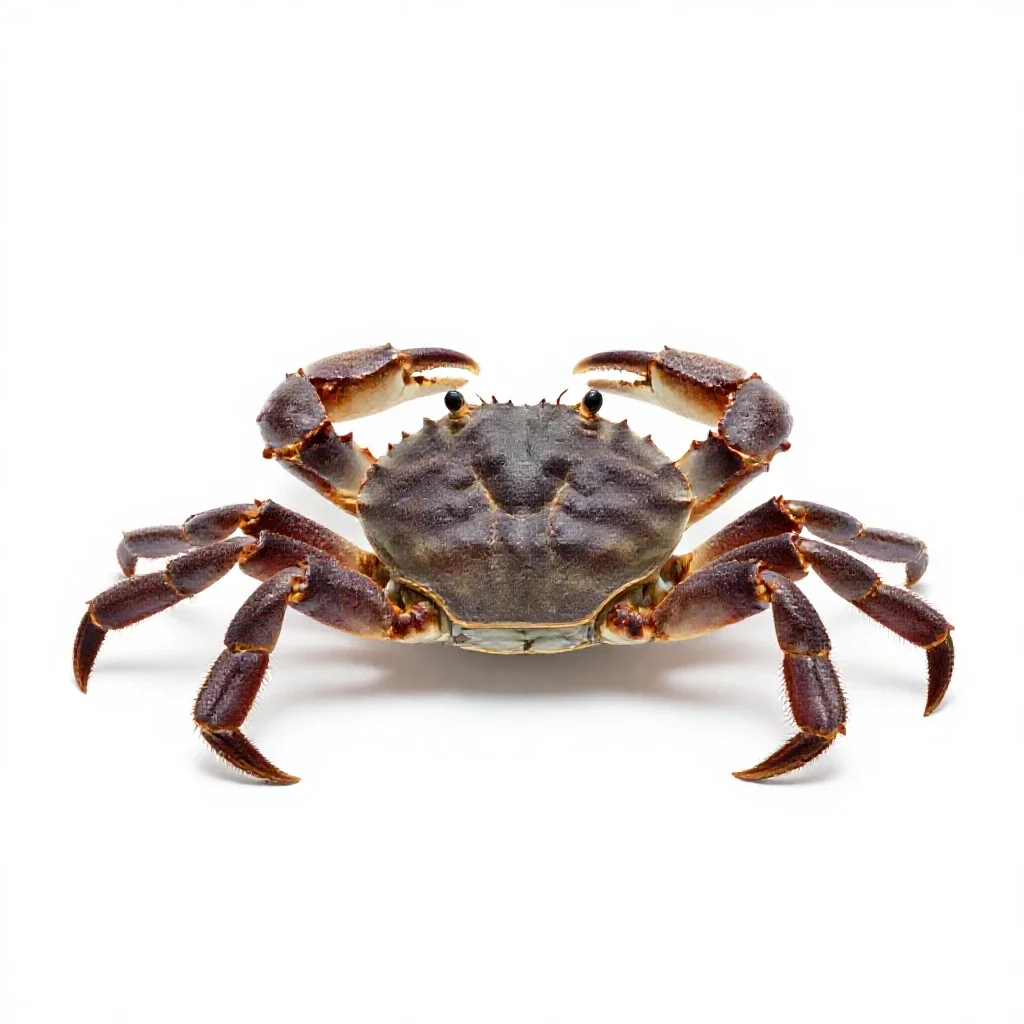 Swimming crab isolated on a white background