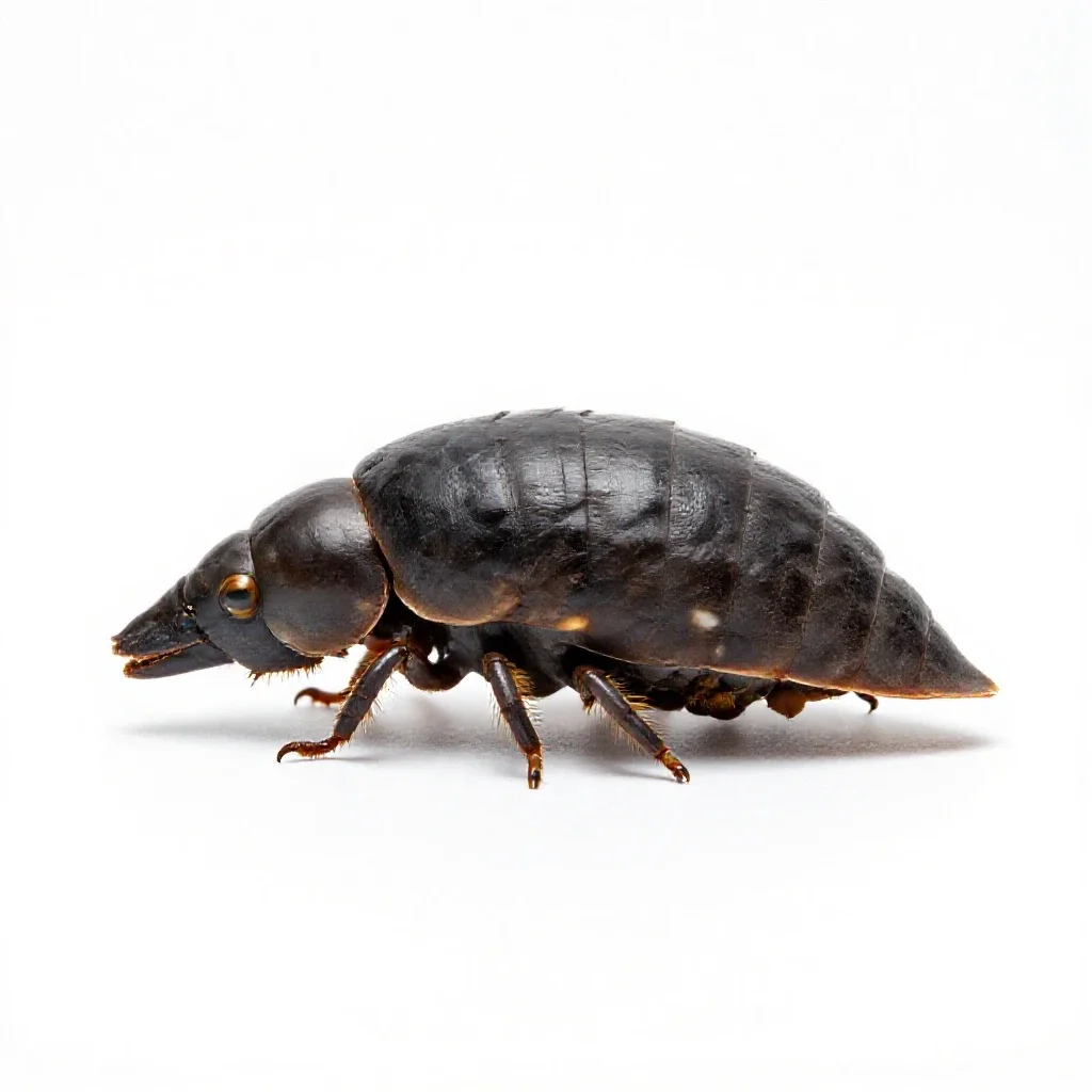 Teredo isolated on a white background