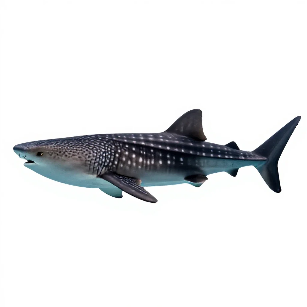 Whale shark isolated on a white background