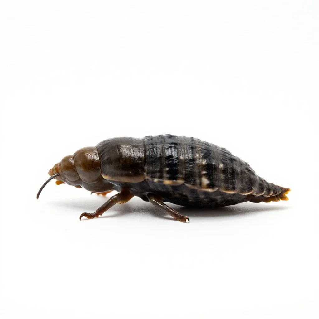 Zebra mussel isolated on a white background
