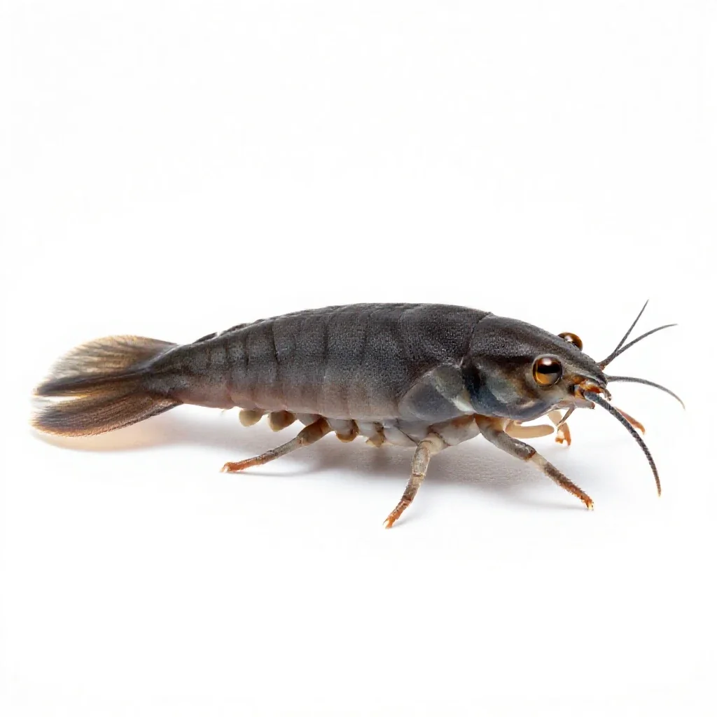 Amphipod isolated on a white background