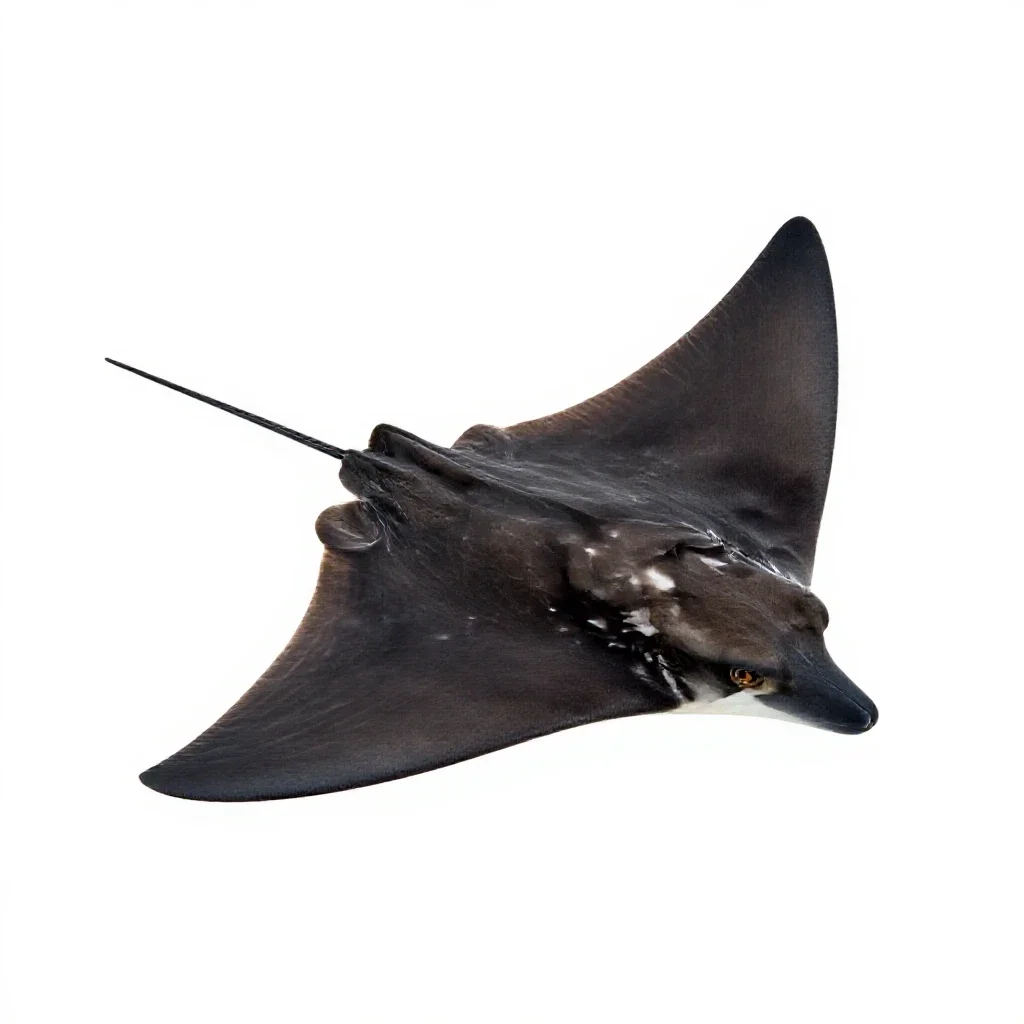 Eagle ray isolated on a white background