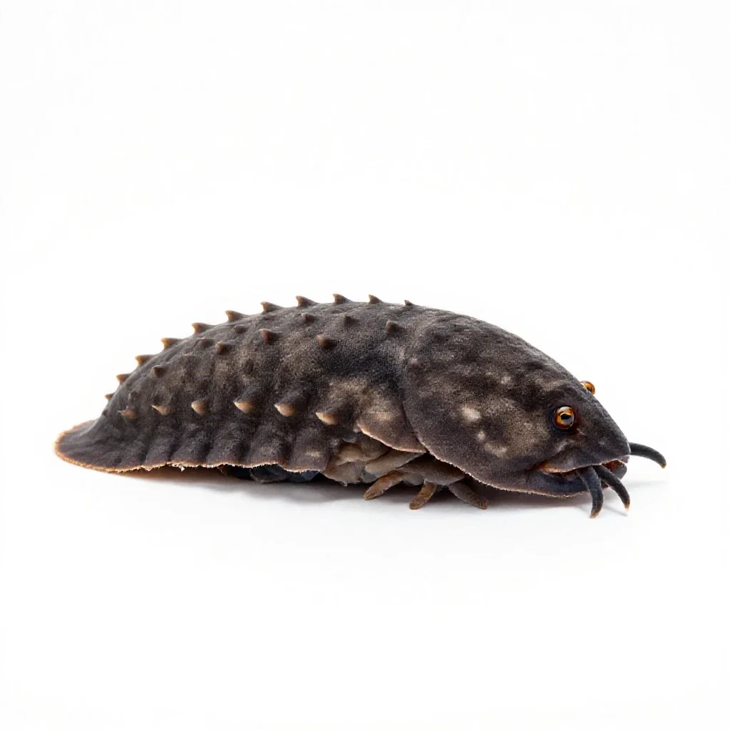 Isopod isolated on a white background