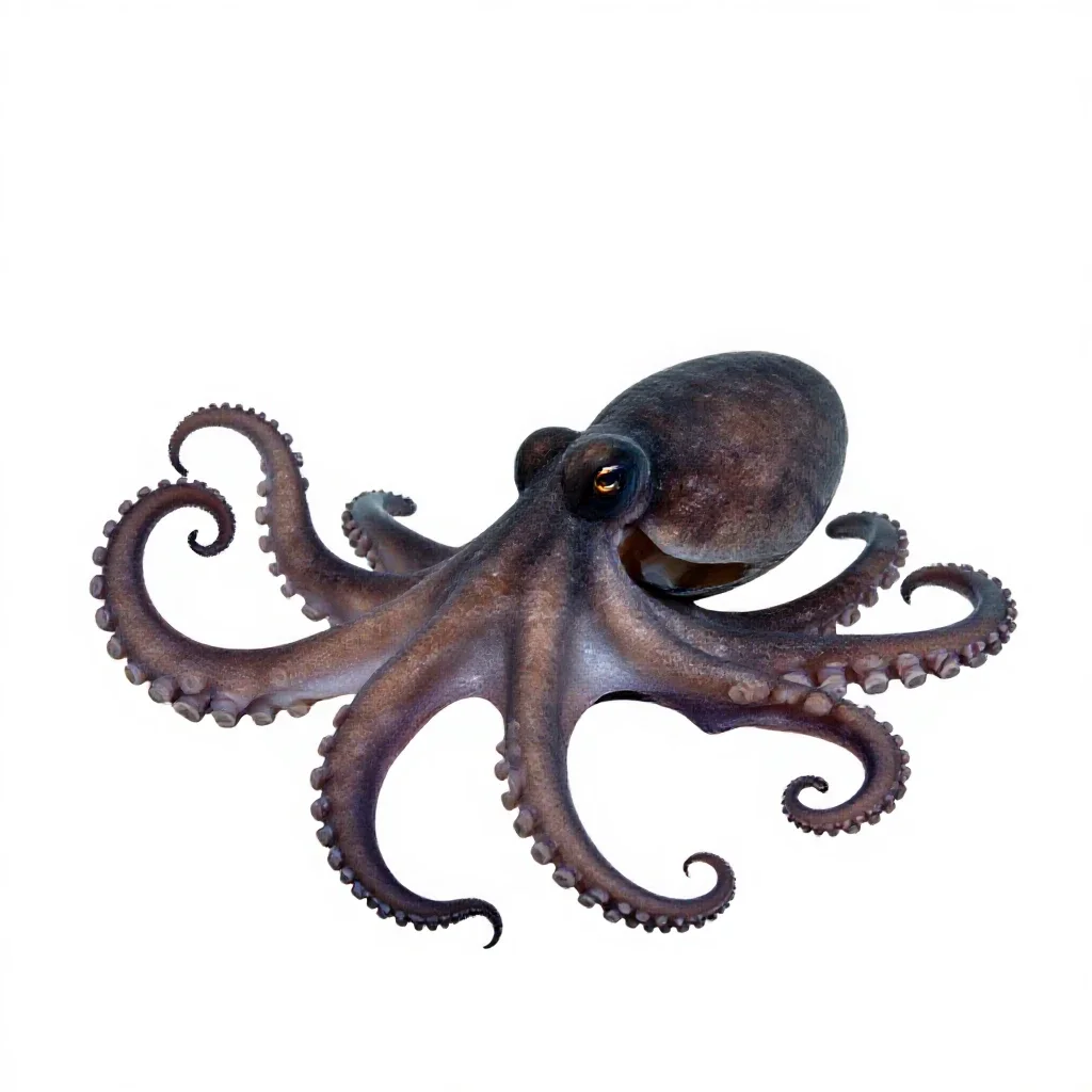 Octopod isolated on a white background