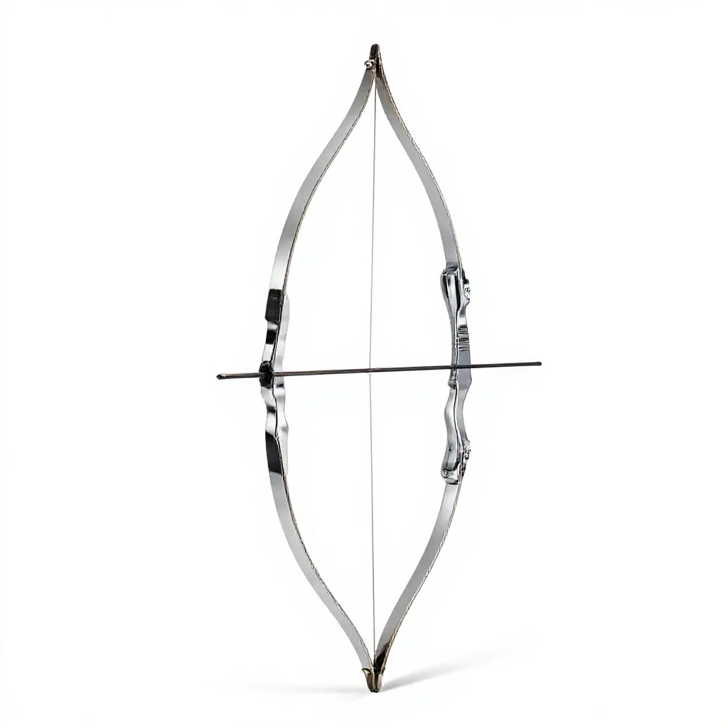 Bow and arrow isolated on a white background