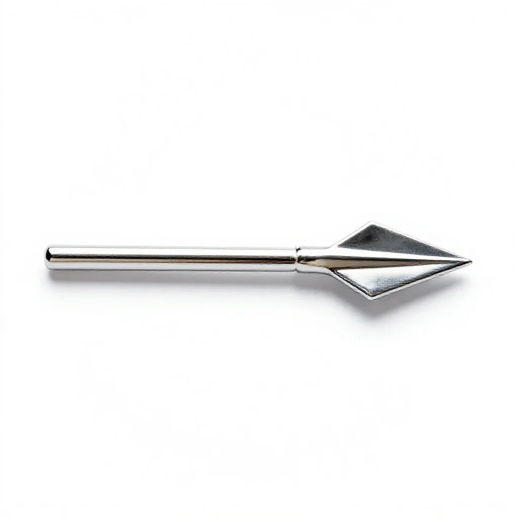 Broad arrow isolated on a white background