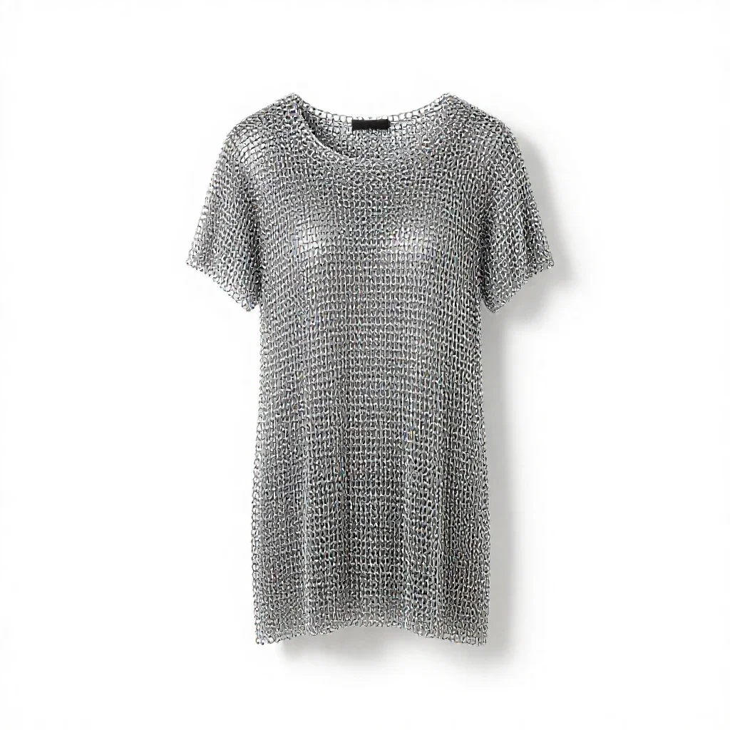 Chain mail isolated on a white background